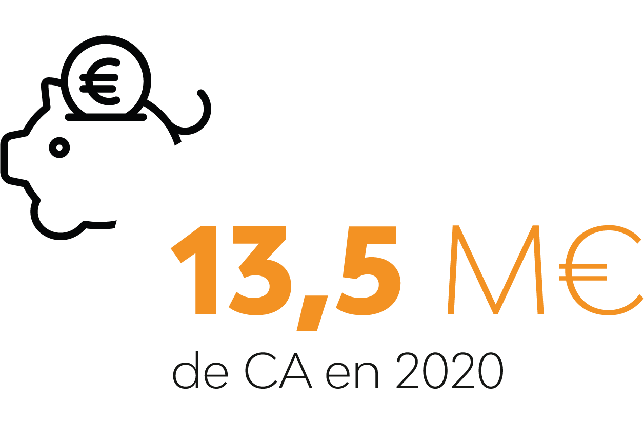 13,5 M€ de CA en 2020
