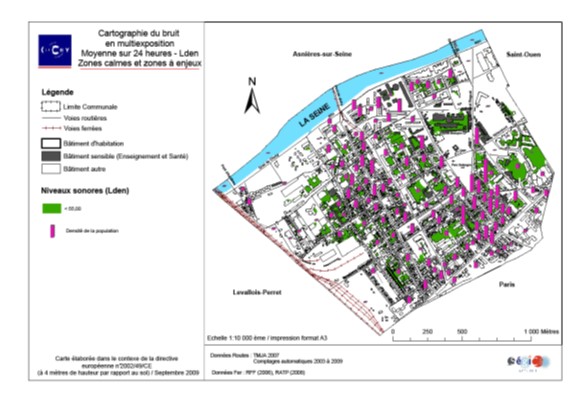 Elaboration d'une cartographie du bruit sur le territoire de Clichy-la-Garenne