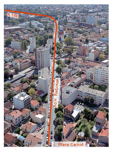 Tramway T1 - Prolongement de la ligne de la gare de Noisy le Sec à la gare de Val de Fontenay